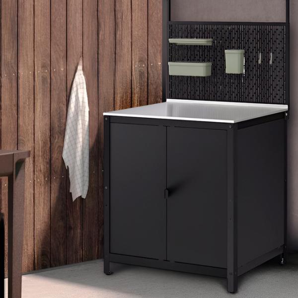 Insulă de bucătărie Ikea Grillskar Black / Oțel photo 2 Insulă de bucătărie Ikea Grillskar Black / Oțel photo 2