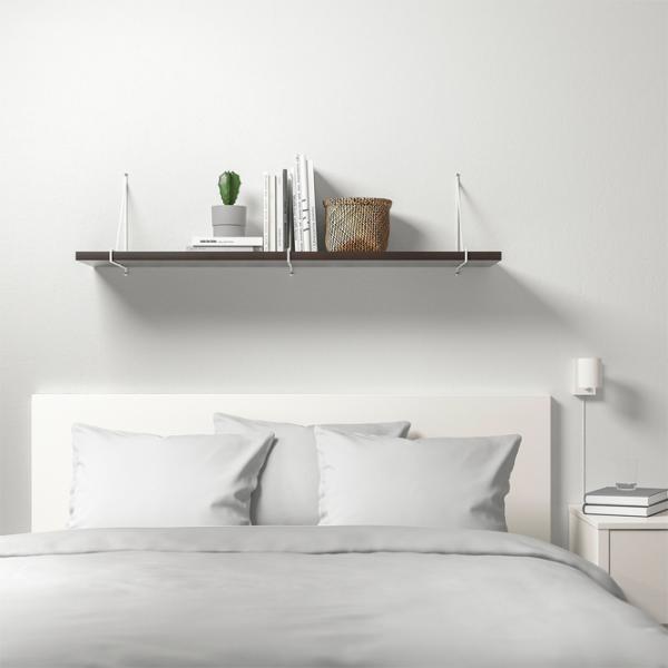 Полка Ikea Bergshult/Pershult ДСП / Черный-коричневый photo 3 Полка Ikea Bergshult/Pershult ДСП / Черный-коричневый photo 3