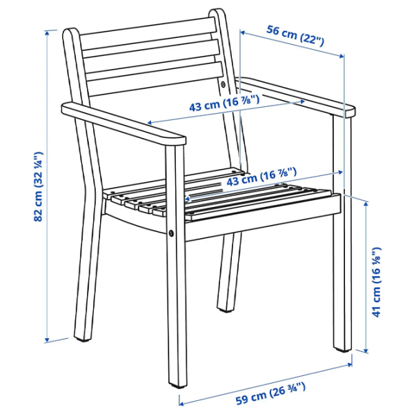Набор садовой мебели Ikea Askholmen 4  Дерево / Дерево / Дерево / Тёмно-коричневый photo 2 Набор садовой мебели Ikea Askholmen 4  Дерево / Дерево / Дерево / Тёмно-коричневый photo 2