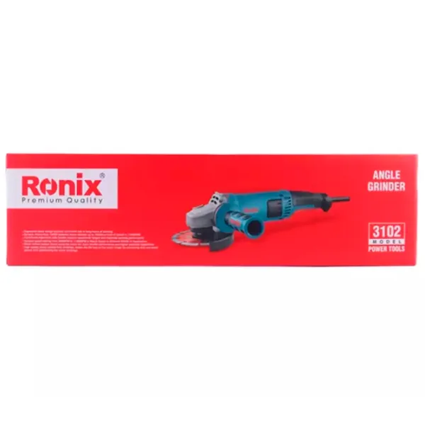Шлифовальная машина Ronix 3102 Угловая / 1200 Вт / Синий photo 6