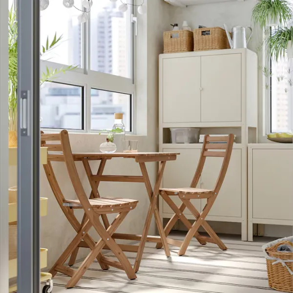 Set mobilă grădină Ikea Askholmen 2 Lemn / Lemn / Lemn / Dark Brown photo 3