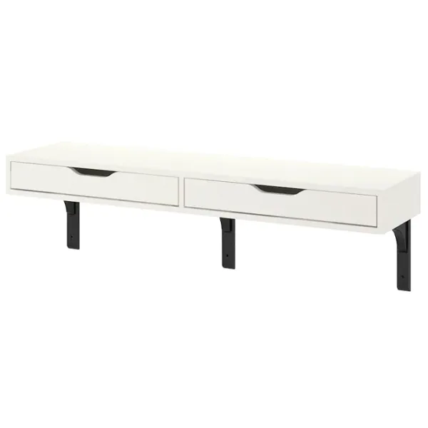 Полка Ikea Ekby Alex/Ramshult ДСП / Белый-Чёрный photo 1