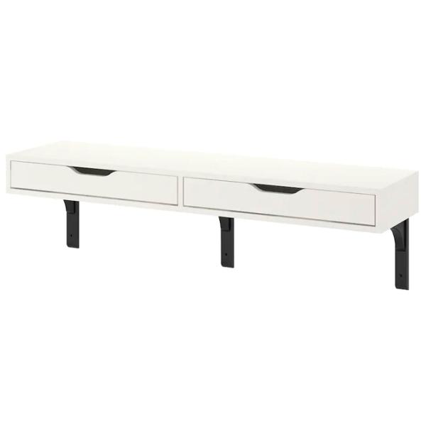 Полка Ikea Ekby Alex/Ramshult ДСП / Белый-Чёрный photo 1