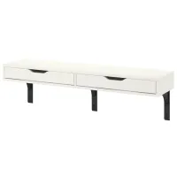 Полка Ikea Ekby Alex/Ramshult ДСП / Белый-Чёрный