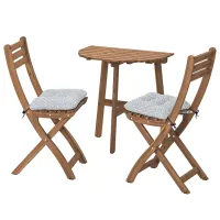 Set mobilă grădină Ikea Askholmen/Klosan 2  Lemn / Lemn / Lemn / Dark Brown