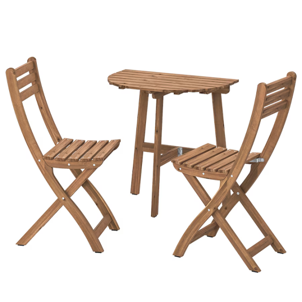 Set mobilă grădină Ikea Askholmen 2 Lemn / Lemn / Lemn / Dark Brown photo 1 Set mobilă grădină Ikea Askholmen 2 Lemn / Lemn / Lemn / Dark Brown photo 1