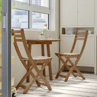 Набор садовой мебели Ikea Askholmen 2Askholmen 2 Дерево / Дерево / Дерево / Тёмно-коричневый photo 2