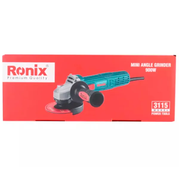 Шлифовальная машина Ronix 3115 Угловая / 900 Вт / Зеленый photo 4
