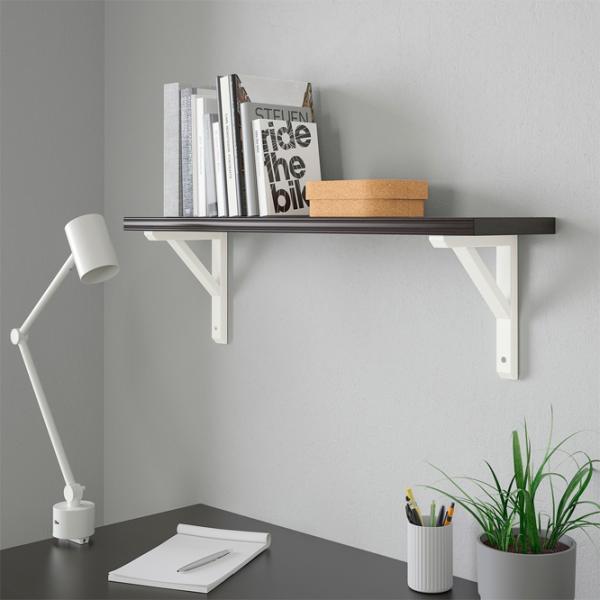 Полка Ikea Bergshult/Sandshult ДСП / Черный-коричневый photo 2 Полка Ikea Bergshult/Sandshult ДСП / Черный-коричневый photo 2