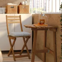 Набор садовой мебели Ikea Askholmen 1 Дерево / Дерево / Дерево / Тёмно-коричневый photo 3