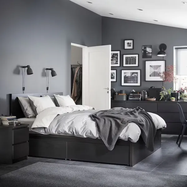 Pat Ikea Malm/Luroy 4 160 x 200 cm / Furnir / Black photo 4