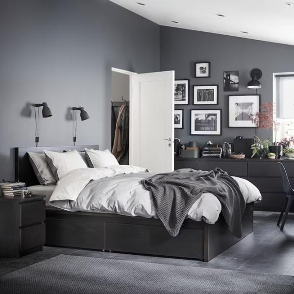 Pat Ikea Malm/Luroy 4 160 x 200 cm / Furnir / Black photo 4