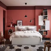 Кровать Ikea Malm/Luroy 160 x 200 см / Шпон / Белый photo 7