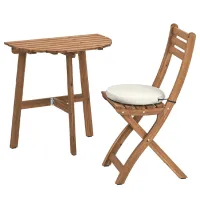 Набор садовой мебели Ikea Askholmen/Froson/Duvholmen 1 Дерево / Дерево / Дерево / Тёмно-коричневый