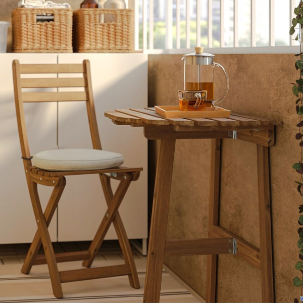 Set mobilă grădină Ikea Askholmen/Froson/Duvholmen 1 Lemn / Lemn / Lemn / Dark Brown photo 5