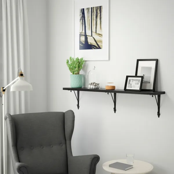 Raft Ikea Bergshult/Krokshult PAL / Negru-maro photo 3