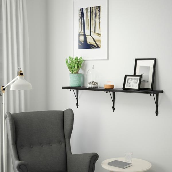 Raft Ikea Bergshult/Krokshult PAL / Negru-maro photo 3