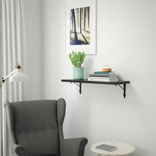 Raft Ikea Bergshult/Krokshult PAL / Negru-maro photo 2