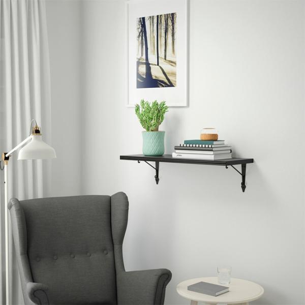 Raft Ikea Bergshult/Krokshult PAL / Negru-maro photo 2