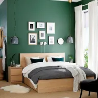 Кровать Ikea Malm/Luroy 4 180 x 200 см / Шпон / Wood photo 5