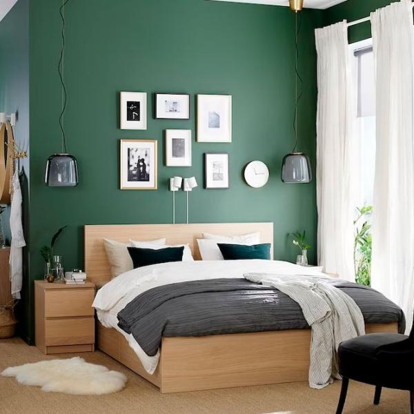 Кровать Ikea Malm/Luroy 4 140 x 200 см / Шпон / Wood photo 3