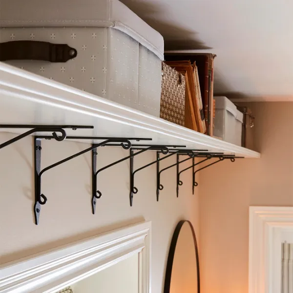 Полка Ikea Bergshult/Krokshult ДСП / Белый - Антрацит photo 3 Полка Ikea Bergshult/Krokshult ДСП / Белый - Антрацит photo 3