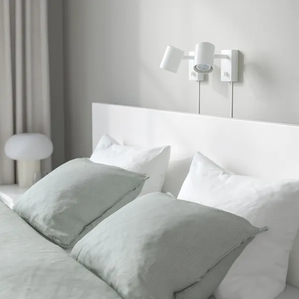 Кровать Ikea Malm/Lindbaden 4 140 x 200 см / Массив / Белый photo 7 Кровать Ikea Malm/Lindbaden 4 140 x 200 см / Массив / Белый photo 7