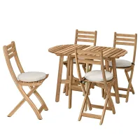 Set mobilă grădină Ikea Askholmen/Froson/Duvholmen 4  Lemn / Lemn / Lemn / Dark Brown