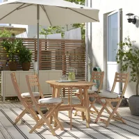 Набор садовой мебели Ikea Askholmen/Froson/Duvholmen 4 Дерево / Дерево / Дерево / Тёмно-коричневый photo 9