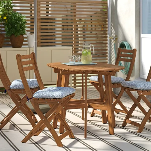 Set mobilă grădină Ikea Askholmen/Klosan 4  Lemn / Lemn / Lemn / Dark Brown photo 3 Set mobilă grădină Ikea Askholmen/Klosan 4  Lemn / Lemn / Lemn / Dark Brown photo 3