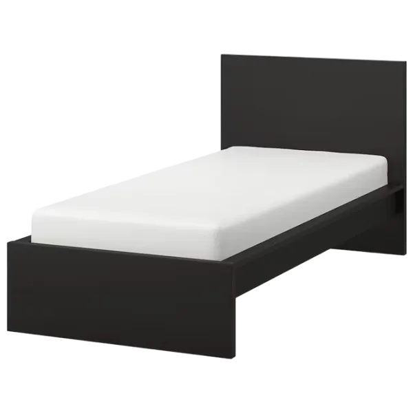 Кровать Ikea Malm/Lindbaden 90 x 200 см / Массив / Черный photo 1 Кровать Ikea Malm/Lindbaden 90 x 200 см / Массив / Черный photo 1