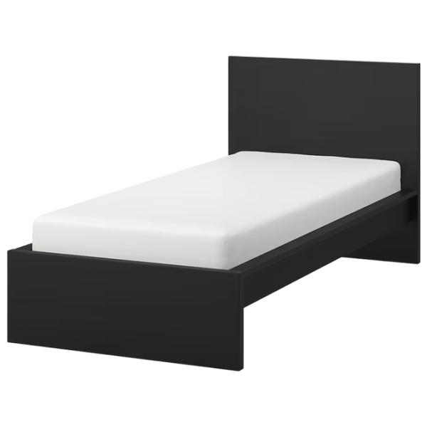 Кровать Ikea Malm/Lindbaden 90 x 200 см / Массив / Черный photo 1 Кровать Ikea Malm/Lindbaden 90 x 200 см / Массив / Черный photo 1