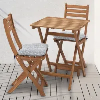 Набор садовой мебели Ikea Askholmen/Klosan 2 Дерево / Дерево / Дерево / Тёмно-коричневый photo 3