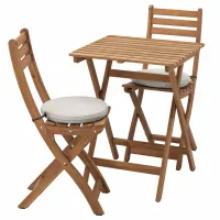 Set mobilă grădină Ikea Askholmen/Froson/Duvholmen 2 Lemn / Lemn / Lemn / Dark Brown