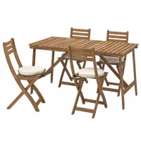 Set mobilă grădină Ikea Askholmen/Froson/Duvholmen 4  Lemn / Lemn / Lemn / Dark Brown