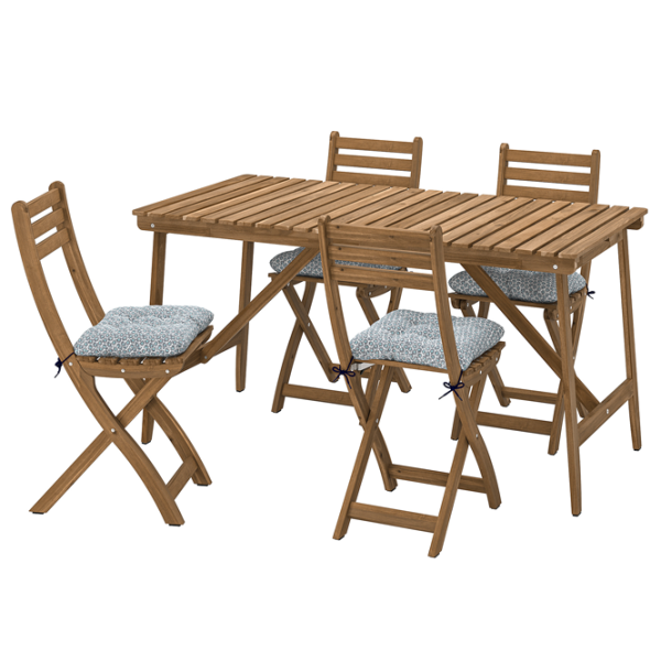 Набор садовой мебели Ikea Askholmen/Klosan 4  Дерево / Дерево / Дерево / Тёмно-коричневый photo 1 Набор садовой мебели Ikea Askholmen/Klosan 4  Дерево / Дерево / Дерево / Тёмно-коричневый photo 1