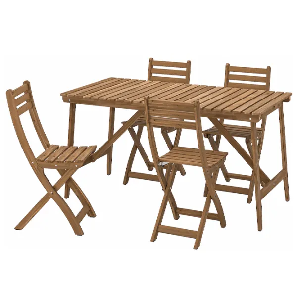 Set mobilă grădină Ikea Askholmen 4  Lemn / Lemn / Lemn / Dark Brown photo 1 Set mobilă grădină Ikea Askholmen 4  Lemn / Lemn / Lemn / Dark Brown photo 1