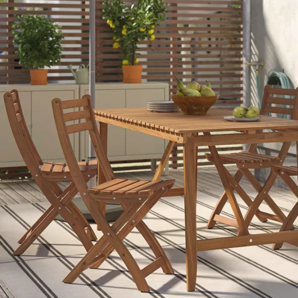 Set mobilă grădină Ikea Askholmen 4  Lemn / Lemn / Lemn / Dark Brown photo 2 Set mobilă grădină Ikea Askholmen 4  Lemn / Lemn / Lemn / Dark Brown photo 2