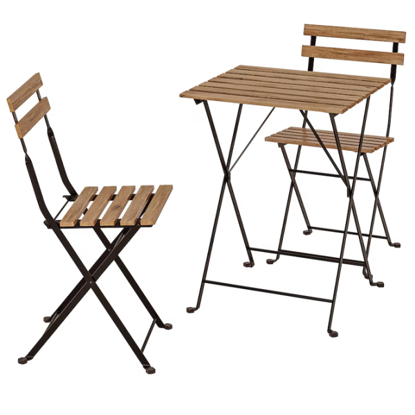 Set mobilă grădină Ikea Tarno 2 Metal / Lemn / Lemn / Light Brown photo 1