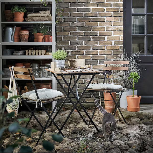 Set mobilă grădină Ikea Tarno 2 Metal / Lemn / Lemn / Light Brown photo 2