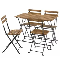 Набор садовой мебели Ikea Tarno 4 Металл / Дерево / Дерево / Светло-коричневый