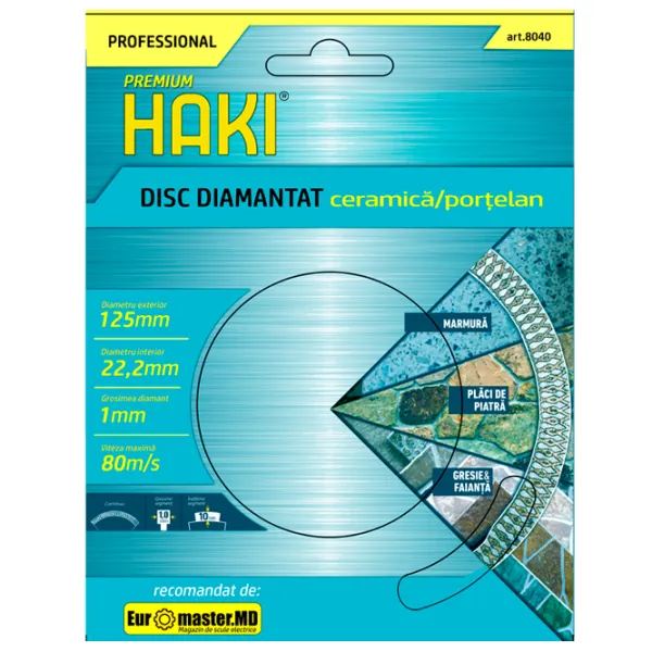 Disc diamantat continuu Haki 8040  photo 1