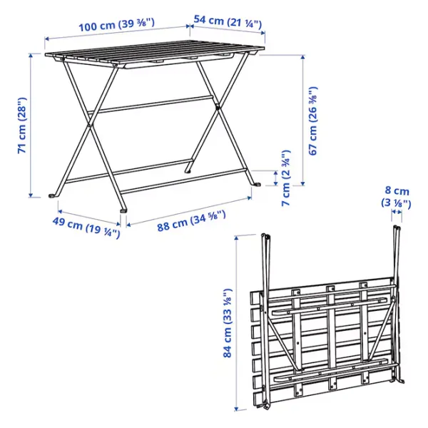 Набор садовой мебели Ikea Tarno/Klosan 4 Металл / Дерево / Дерево / Светло-коричневый photo 3 Набор садовой мебели Ikea Tarno/Klosan 4 Металл / Дерево / Дерево / Светло-коричневый photo 3