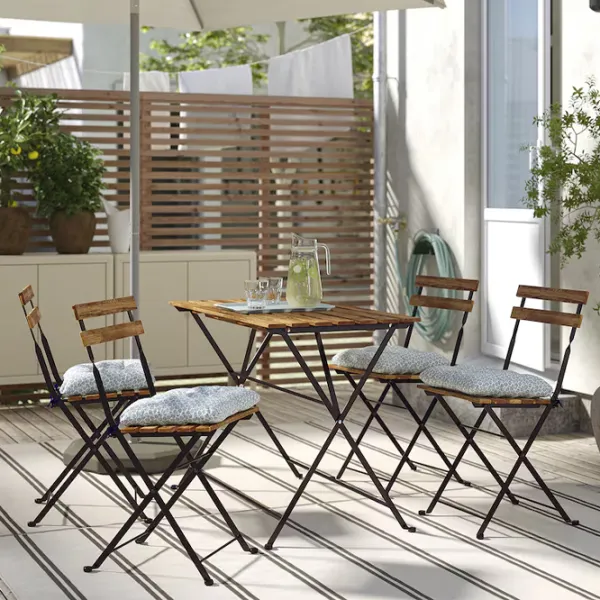 Набор садовой мебели Ikea Tarno/Klosan 4 Металл / Дерево / Дерево / Светло-коричневый photo 4 Набор садовой мебели Ikea Tarno/Klosan 4 Металл / Дерево / Дерево / Светло-коричневый photo 4