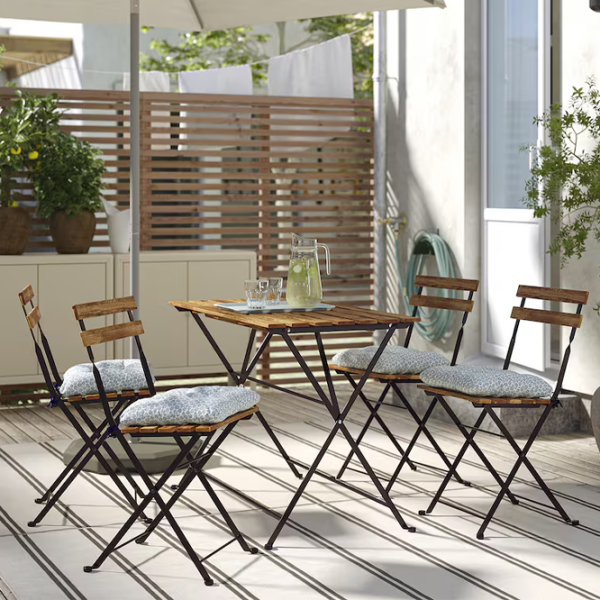 Набор садовой мебели Ikea Tarno/Klosan 4 Металл / Дерево / Дерево / Светло-коричневый photo 4 Набор садовой мебели Ikea Tarno/Klosan 4 Металл / Дерево / Дерево / Светло-коричневый photo 4