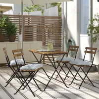 Set mobilă grădină Ikea Tarno/Klosan 4 Metal / Lemn / Lemn / Light Brown photo 4