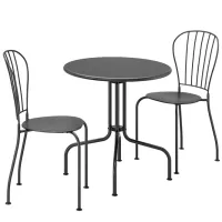 Набор садовой мебели Ikea Lacko 2  Металл / Металл / Металл / Серый