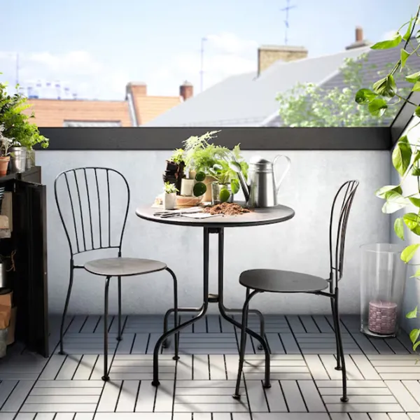 Set mobilă grădină Ikea Lacko 2  Metal / Metal / Metal / Gray photo 3