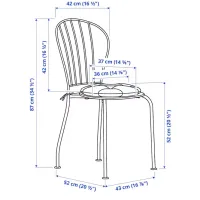Набор садовой мебели Ikea Lacko/Froson/Duvholmen 2 Металл / Металл / Металл / Серый photo 2