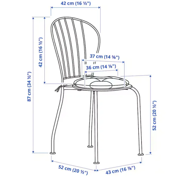 Set mobilă grădină Ikea Lacko/Froson/Duvholmen 2 Metal / Metal / Metal / Gray photo 2